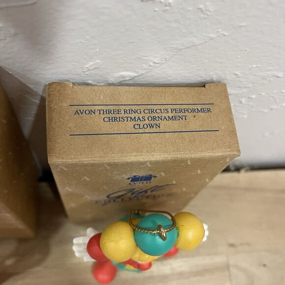 Vintage Avon Three Ring Circus Performers Christmas Ornaments 3” Tall - Picture 6 of 9